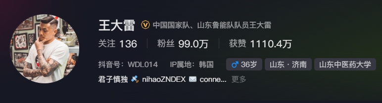  事出突然？泰山賽前幾小時亞冠退賽，王大雷社媒IP還顯示在韓國