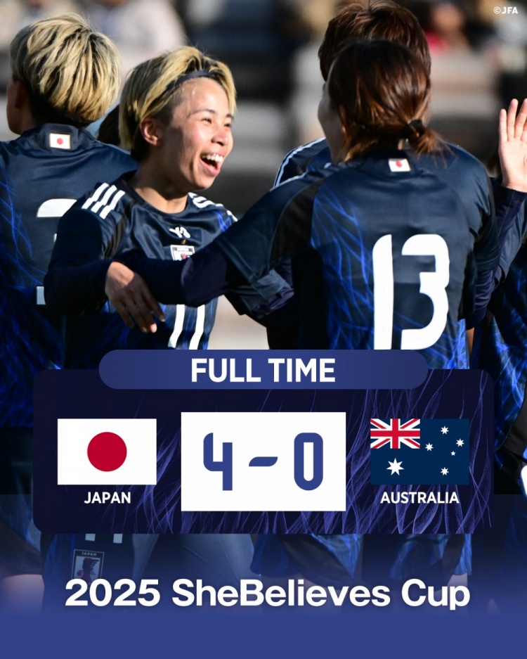  熱身賽日本女足4-0澳大利亞女足，田中美南2射1傳&長谷川唯任隊(duì)長