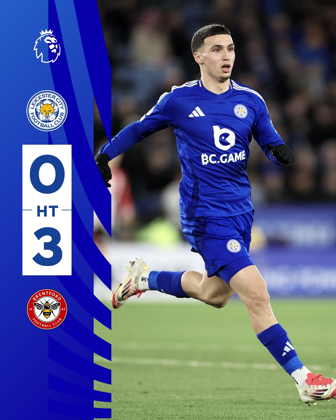  半場(chǎng)0-3！萊斯特若不進(jìn)球輸球，將主場(chǎng)6連敗0進(jìn)球創(chuàng)歷史最糟戰(zhàn)績(jī)