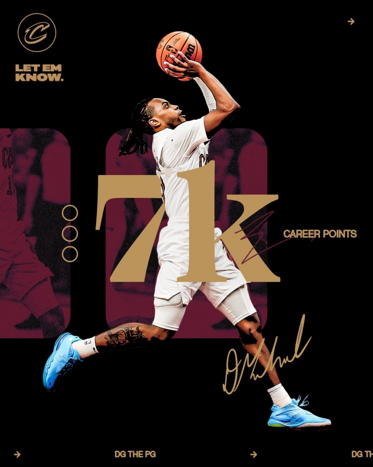  未來可期！加蘭騎士生涯得分達(dá)到7000分 隊(duì)史第11位！